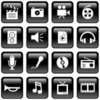 multimedia icons