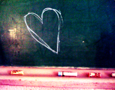 chalkboard heart